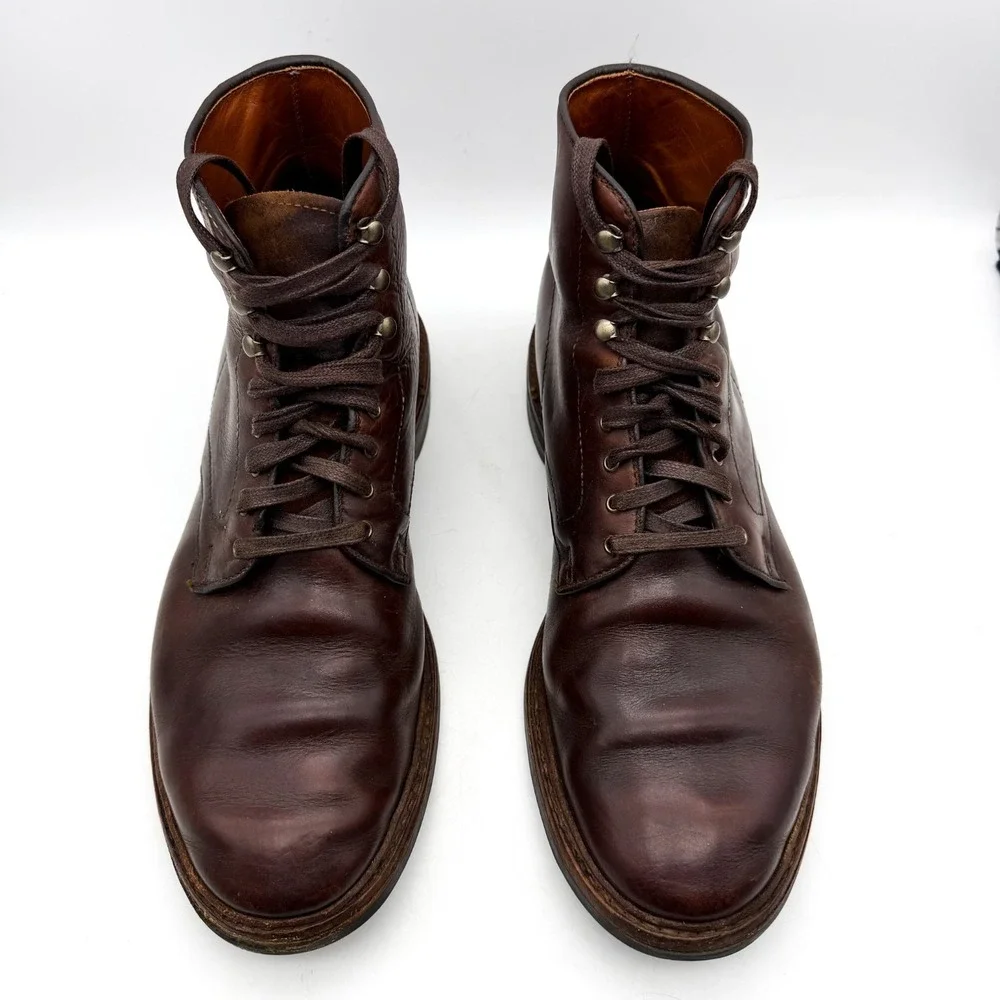 ALLEN EDMONDS Made In USA HIGGINS MILL Lace Derby Boot Chromexcel 11 D 7562